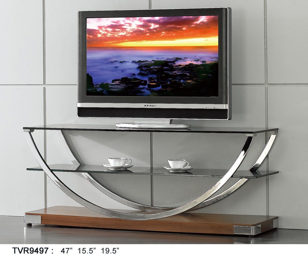 Modern Glass Tv Stand Throughout Modern Contemporary Tv Stands (Photo 3 of 15)