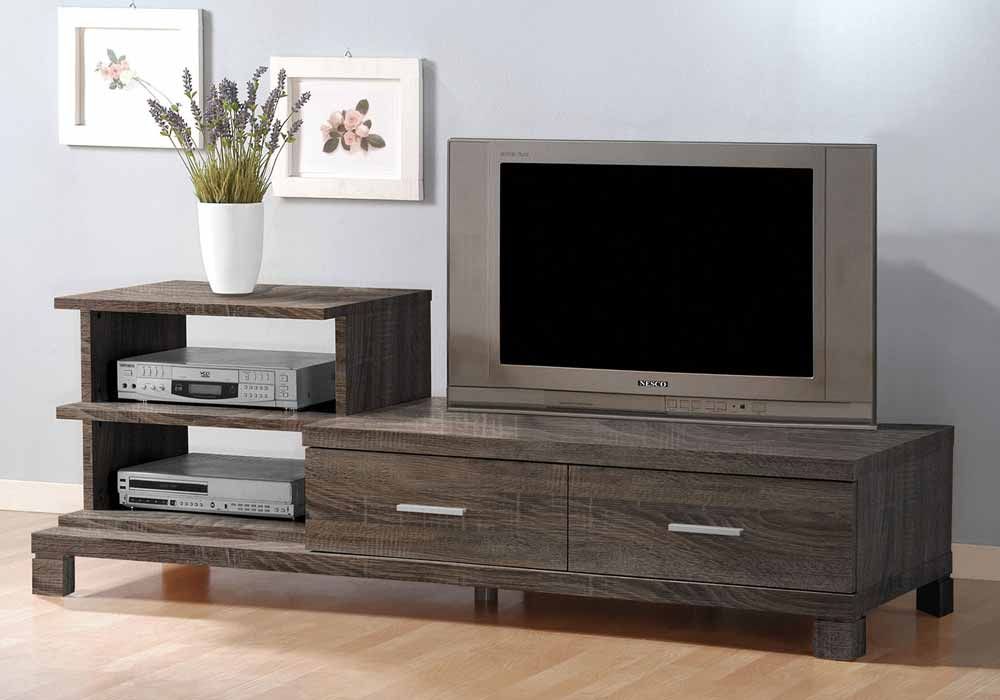Modern Hiddi Large Tv Stand Media Entertainment Console Intended For Contemporary Oak Tv Stands (Photo 10 of 15)