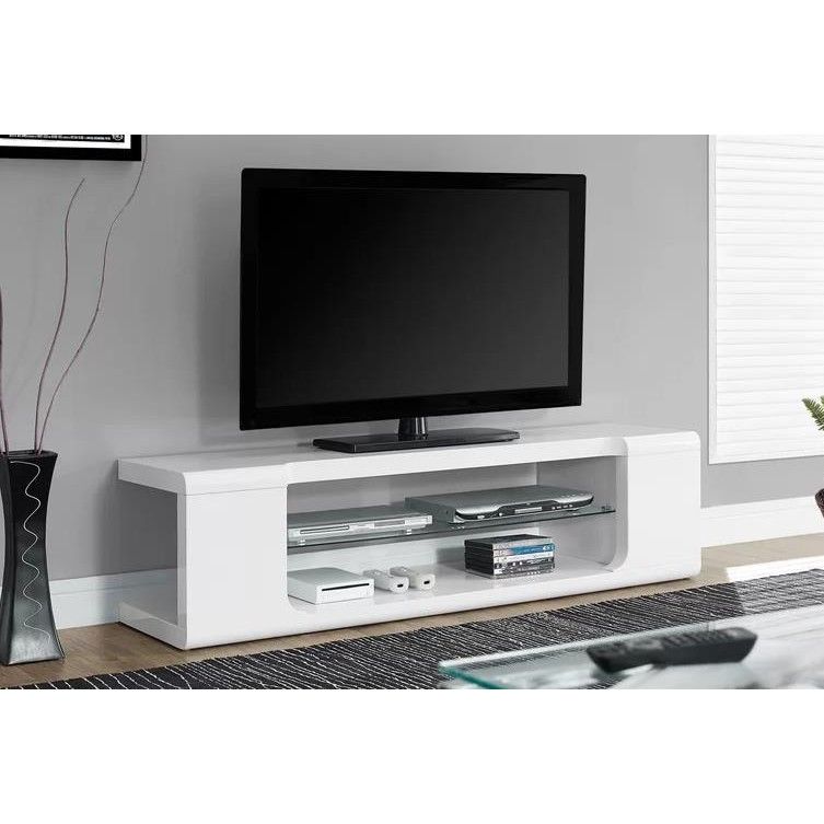 Modern Home – High Gloss White Tv Cabinet – Free Next Day For White Gloss Tv Cabinets (View 3 of 15)