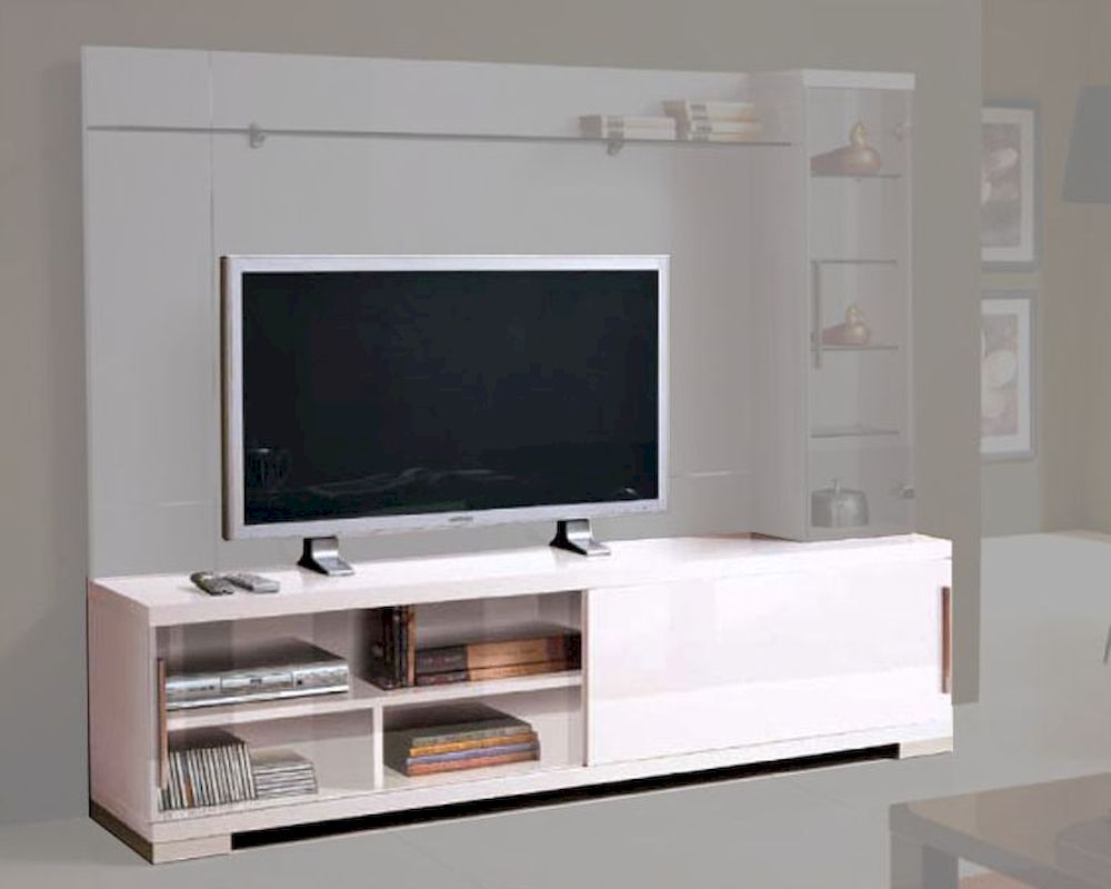Modern Italian Tv Stand In White 33e22 Within Modern Tv Stands With Mount (Photo 13 of 15)