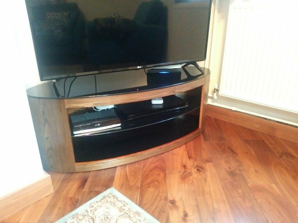 Modern Oval Tv Stand Buckingham (john Lewis) Brown Wood With Regard To Oval Tv Stands (View 5 of 15)
