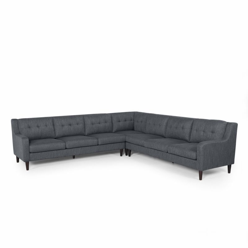 Modern Sofas And Sectionals | Homethreads Within 130&quot; Stockton Sectional Couches With Double Chaise Lounge Herringbone Fabric (View 11 of 15)