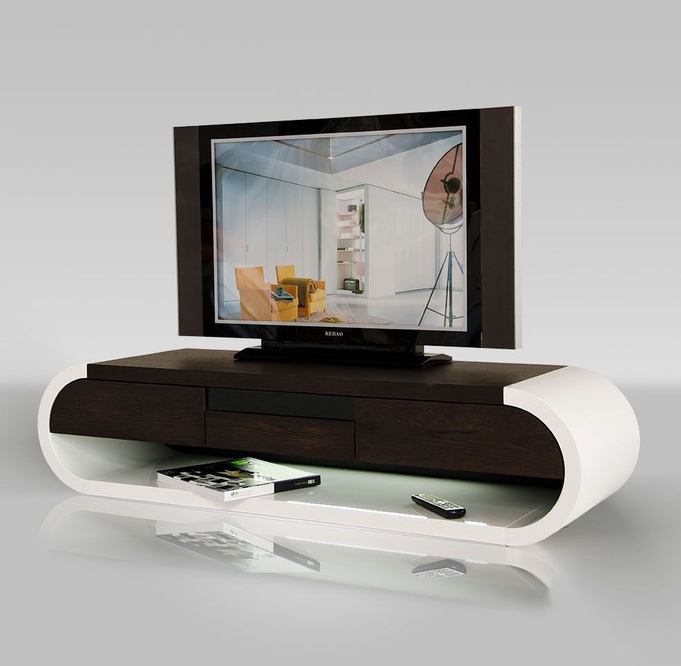 Modern Tv Entertainment Unit With Light | Tv Stands Intended For Contemporary Tv Stands (Photo 11 of 15)