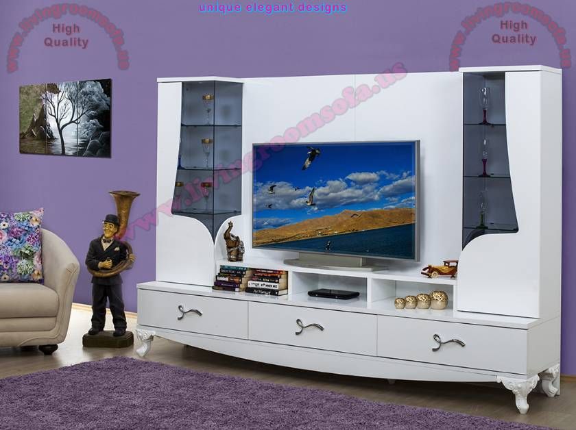 Modern Tv Stand White Tv Cabinet Flat Screen Tv Stands With Regard To White Tv Stands For Flat Screens (View 13 of 15)