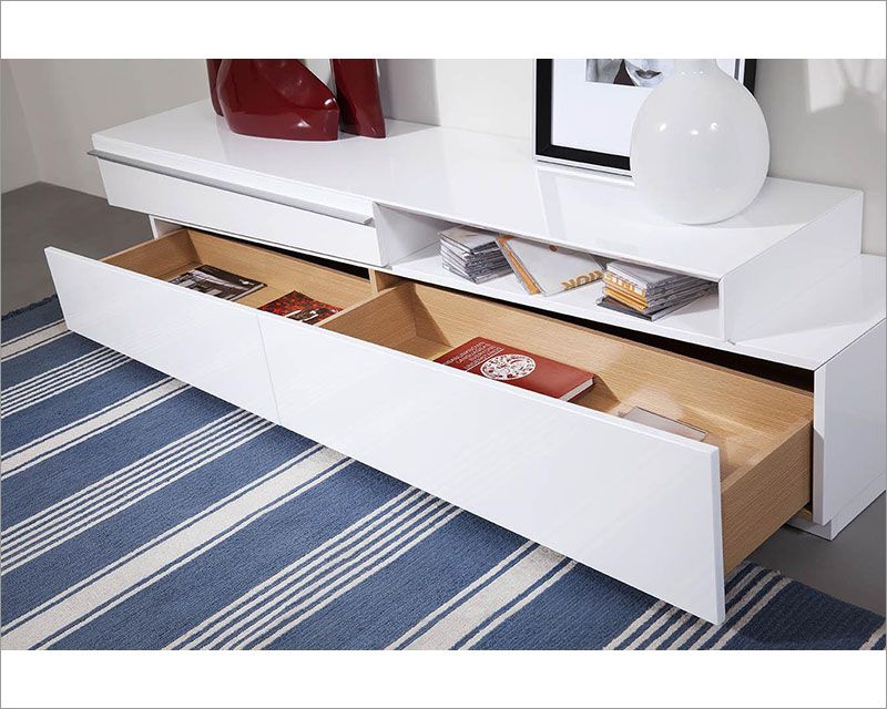 Modern White Gloss Lacquer Tv Stand 44ent068 Wht In Gloss Tv Stands (View 13 of 15)