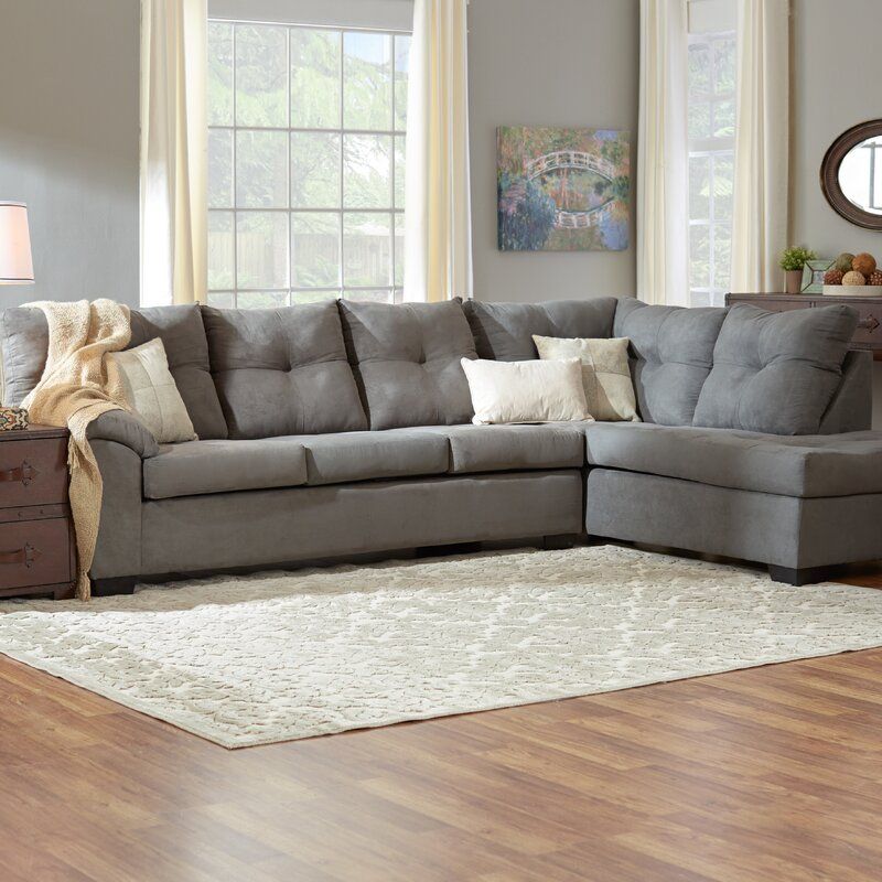 Molinaro Right Hand Facing Sectional & Reviews | Birch Lane For Kiefer Right Facing Sectional Sofas (View 14 of 15)