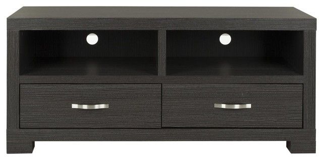 Monroe 2 Drawer Tv Cabinet – Dark Grey/ Charcoal For Scandi 2 Drawer Grey Tv Media Unit Stands (View 1 of 15)