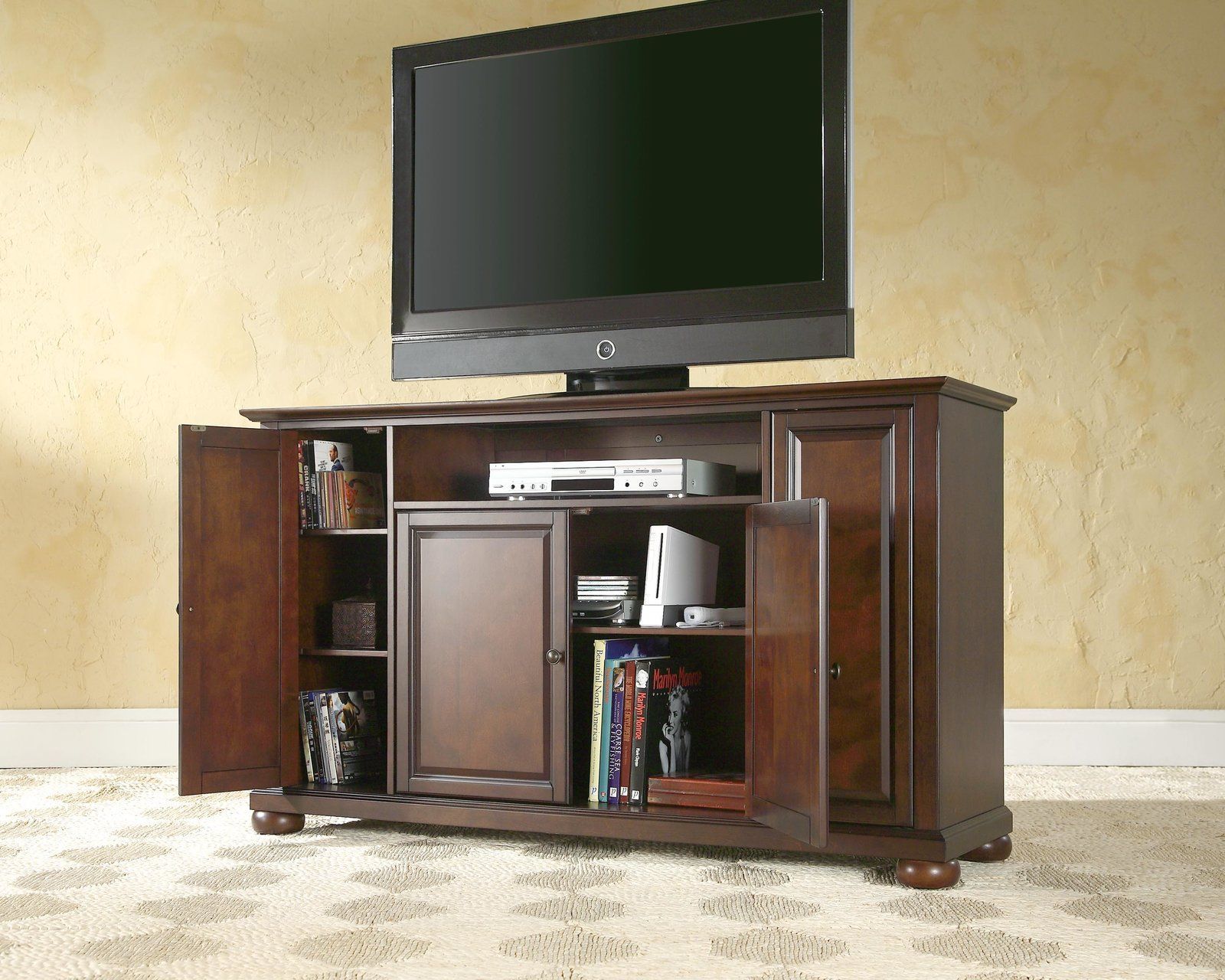 Morris Tv Stand For Tvs Up To 60" (with Images) | 60 Tv Throughout Alexandria Corner Tv Stands For Tvs Up To 48" Mahogany (View 2 of 15)