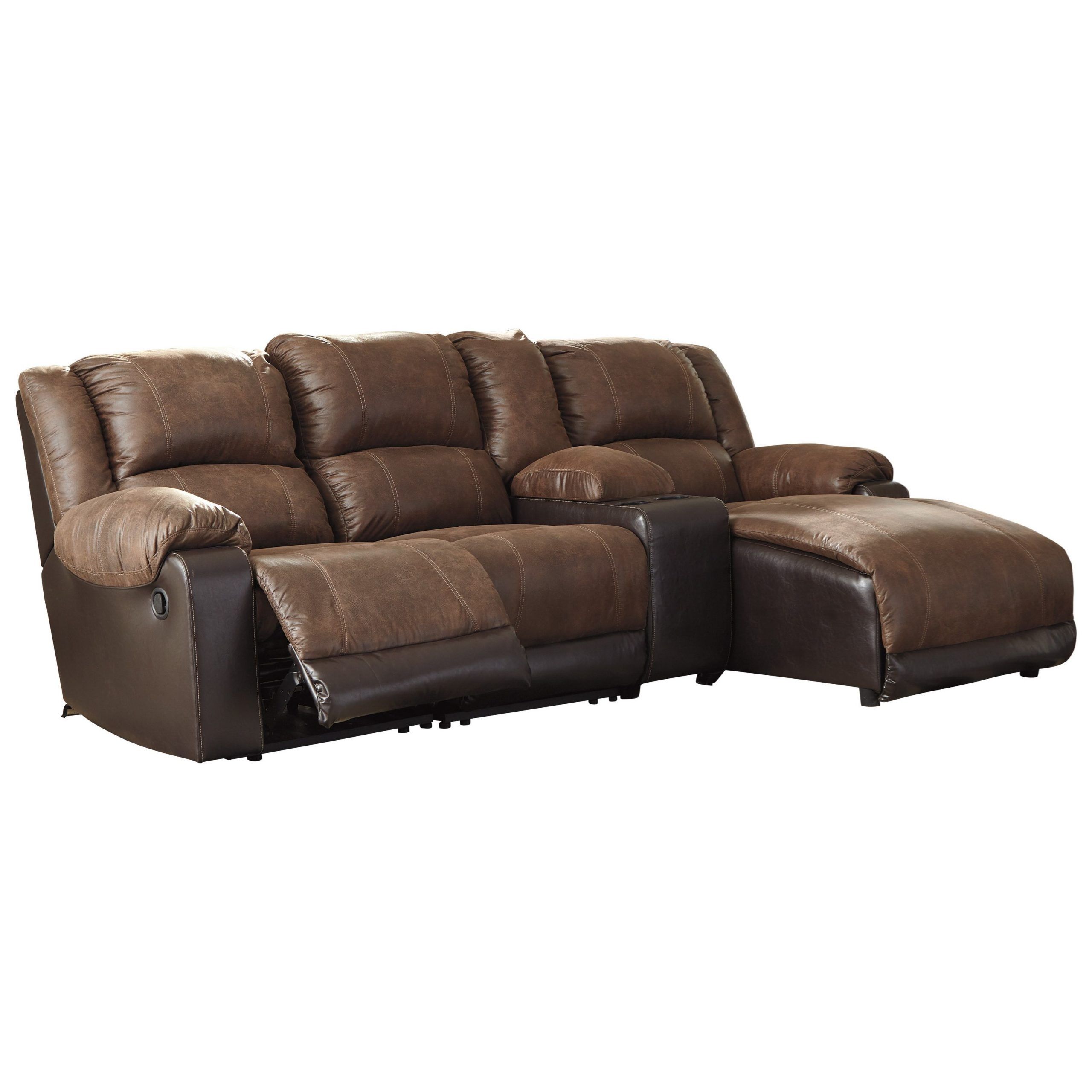 Nantahala Reclining Chaise Sofa With Storage Console | Van With Regard To Palisades Reclining Sectional Sofas With Left Storage Chaise (View 7 of 15)