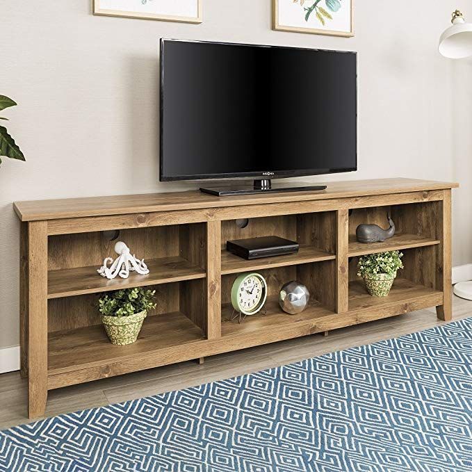 New 70 Inch Wide Barnwood Finish Television Stand Review With Tv Stands For 70 Inch Tvs (Photo 9 of 15)