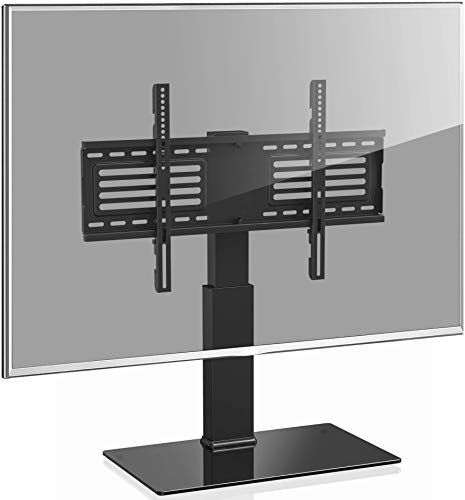 New Fitueyes Universal Tv Stand With Swivel Mount For 32 Within Fitueyes Rolling Tv Cart For Living Room (View 5 of 15)