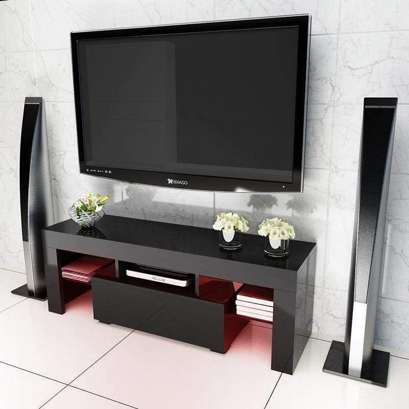 New Modern Minimalist Tv Stand With High Gloss Led Lights Inside 57&#039;&#039; Tv Stands With Led Lights Modern Entertainment Center (View 1 of 15)