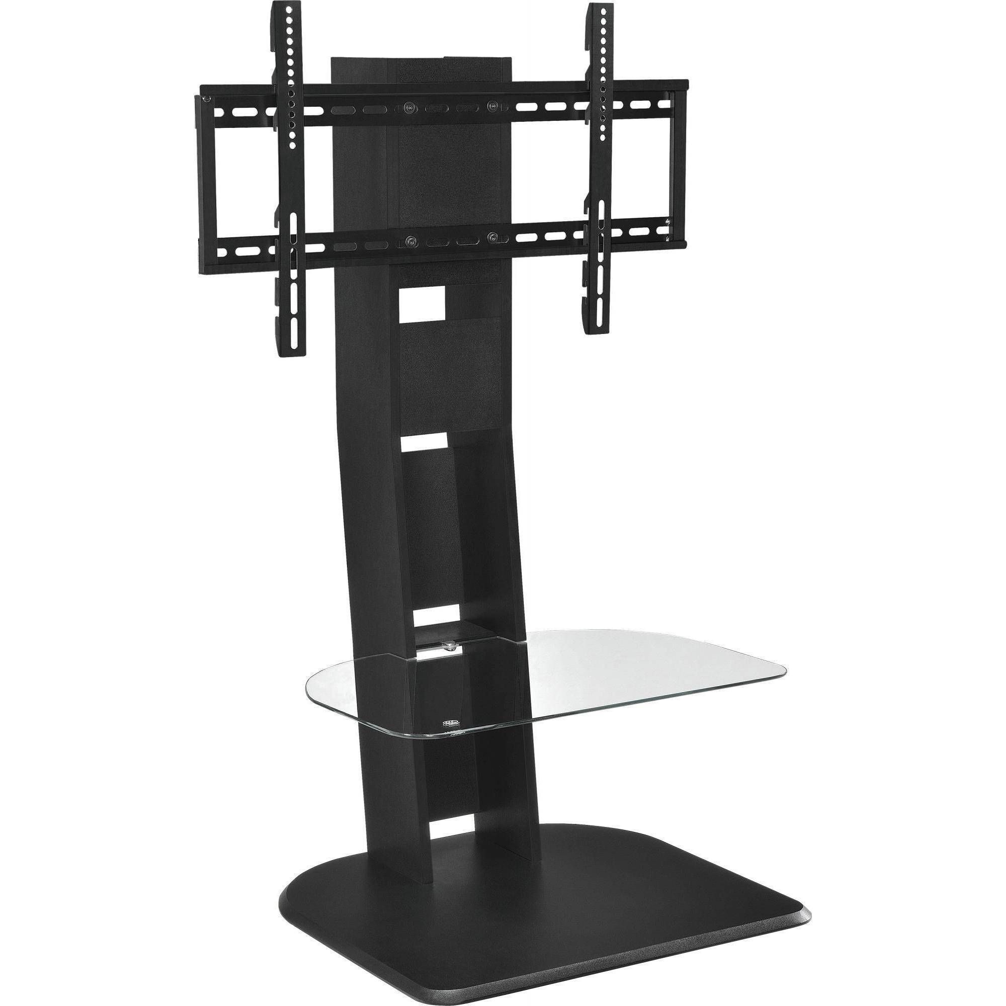 New Top Quality Tv Stand With Mount For Tvs Up To 50 With Glass Shelf With Tv Stands (View 13 of 15)