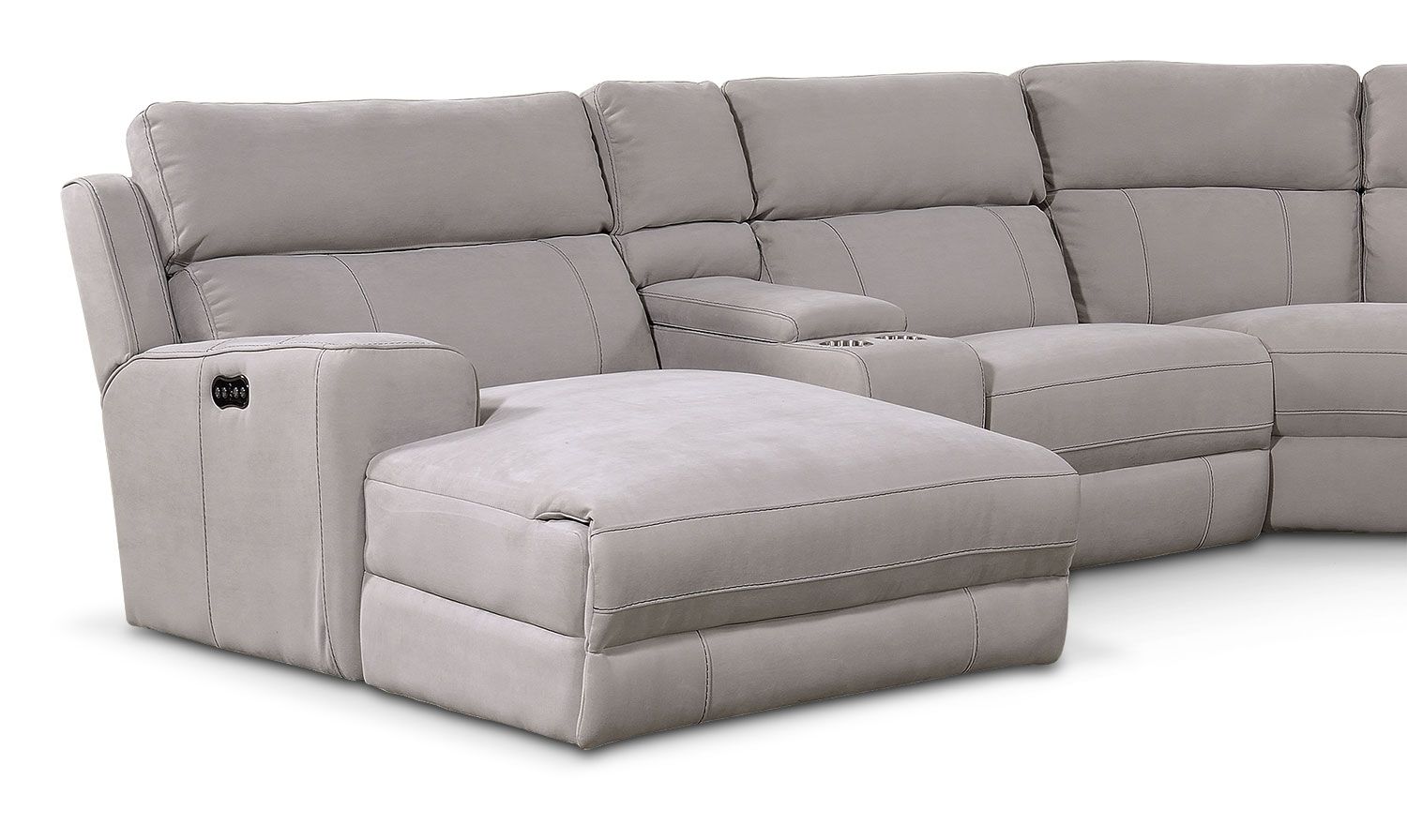 Newport 6 Piece Power Reclining Sectional With Left Facing Intended For Copenhagen Reclining Sectional Sofas With Left Storage Chaise (View 9 of 15)