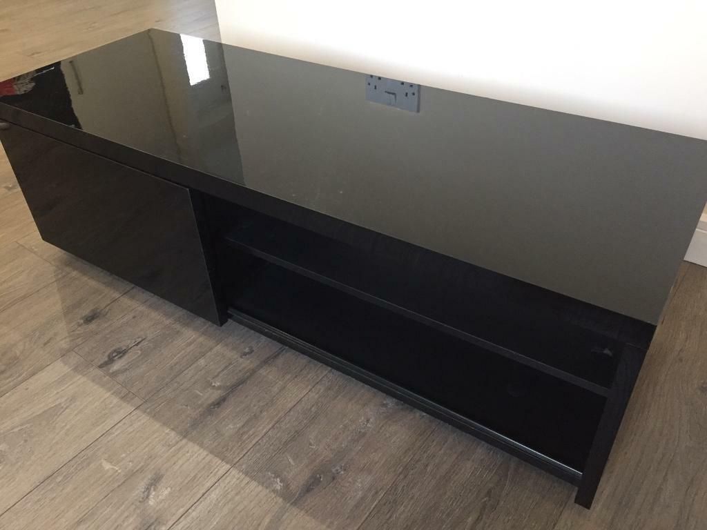 Next Black Gloss Tv Unit | In Rogerstone, Newport | Gumtree For Black Gloss Corner Tv Stand (View 10 of 15)