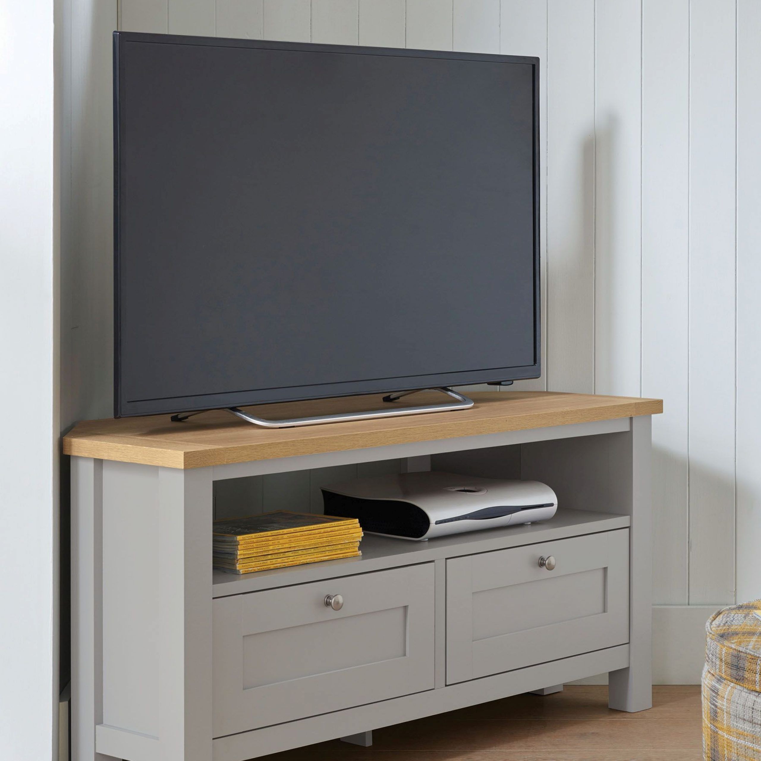 Next Malvern Corner Tv Stand – Grey | Living Room Tv Stand For Grey Corner Tv Stands (View 15 of 15)