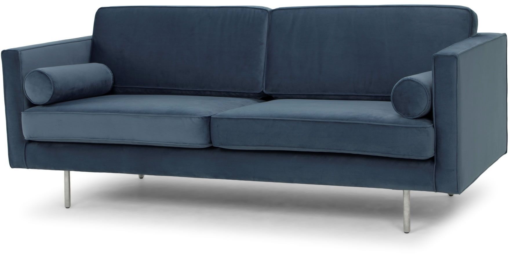 Nuevo Cyrus Triple Seat Sofa (dusty Blue) – Hgsc193 Pertaining To Brayson Chaise Sectional Sofas Dusty Blue (View 7 of 15)