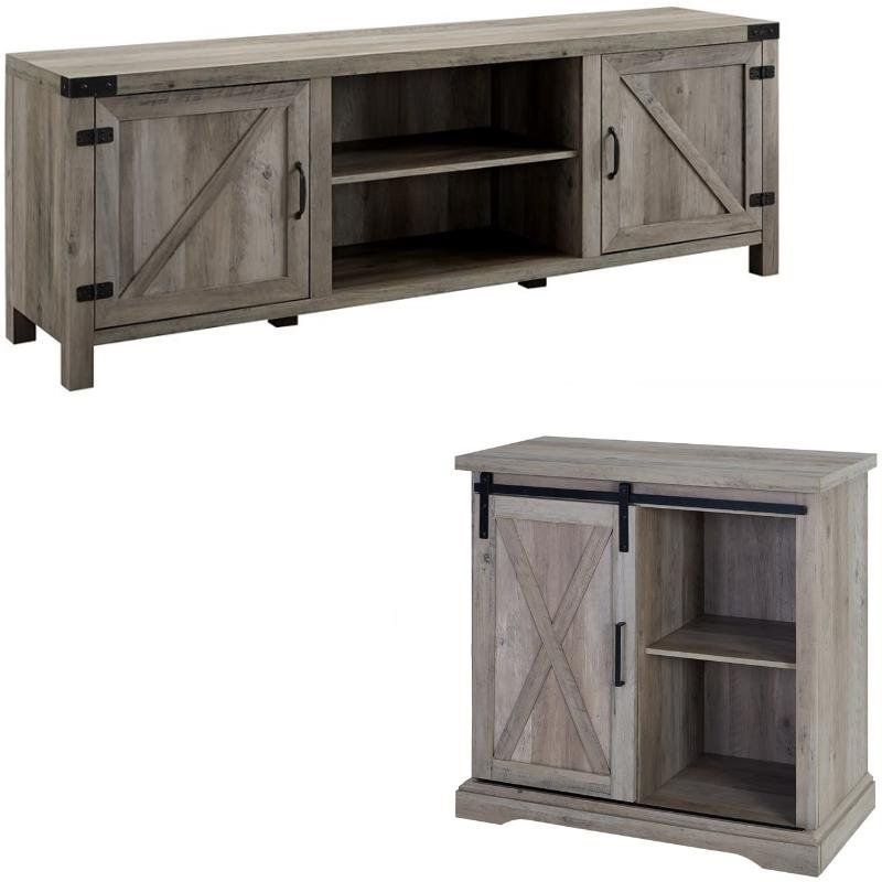 Oak Tv Stands For Flat Screens, Oak Tv Stand | Cymax For Martin Svensson Home Barn Door Tv Stands In Multiple Finishes (View 5 of 15)