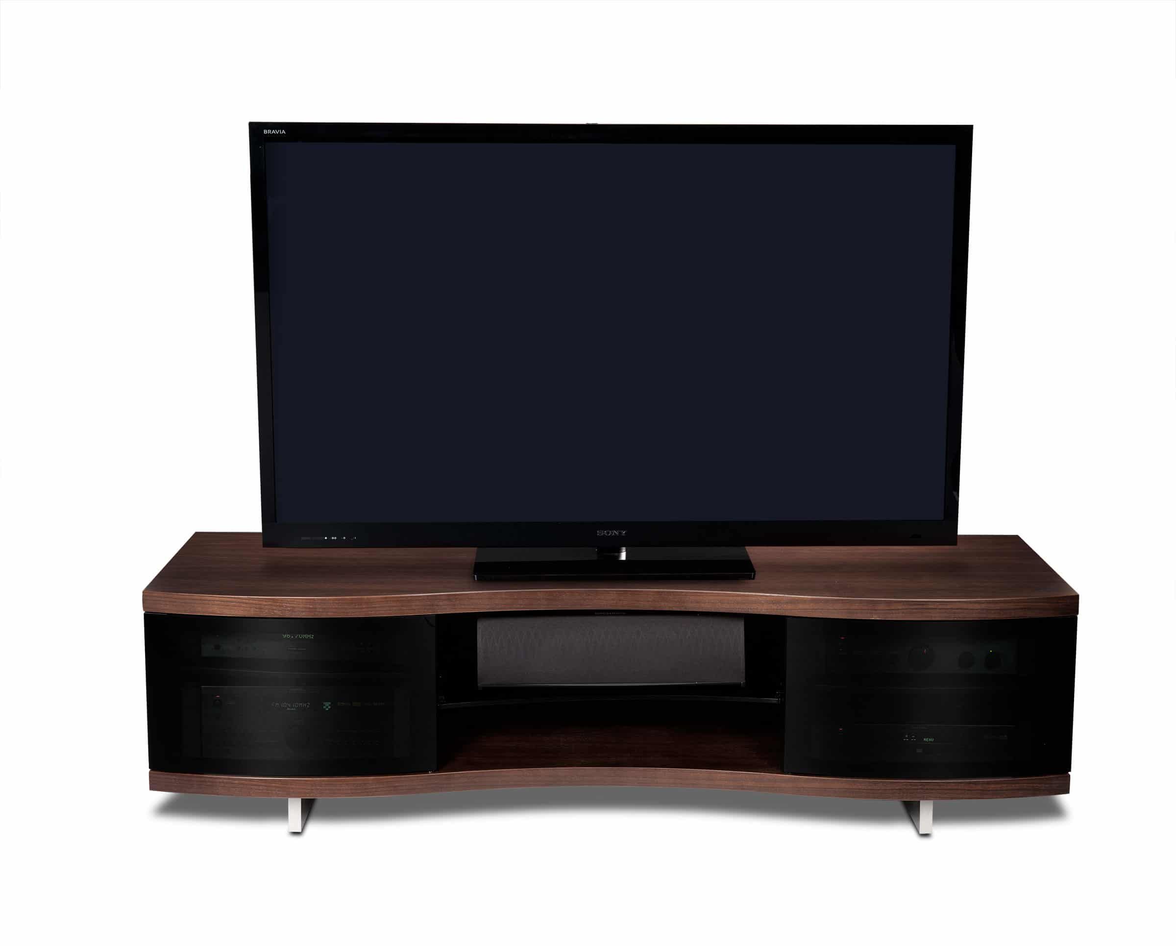 Ola 8137 Curved Tv Stand & Media Cabinet | Bdi Furniture Pertaining To Stylish Tv Cabinets (View 7 of 15)