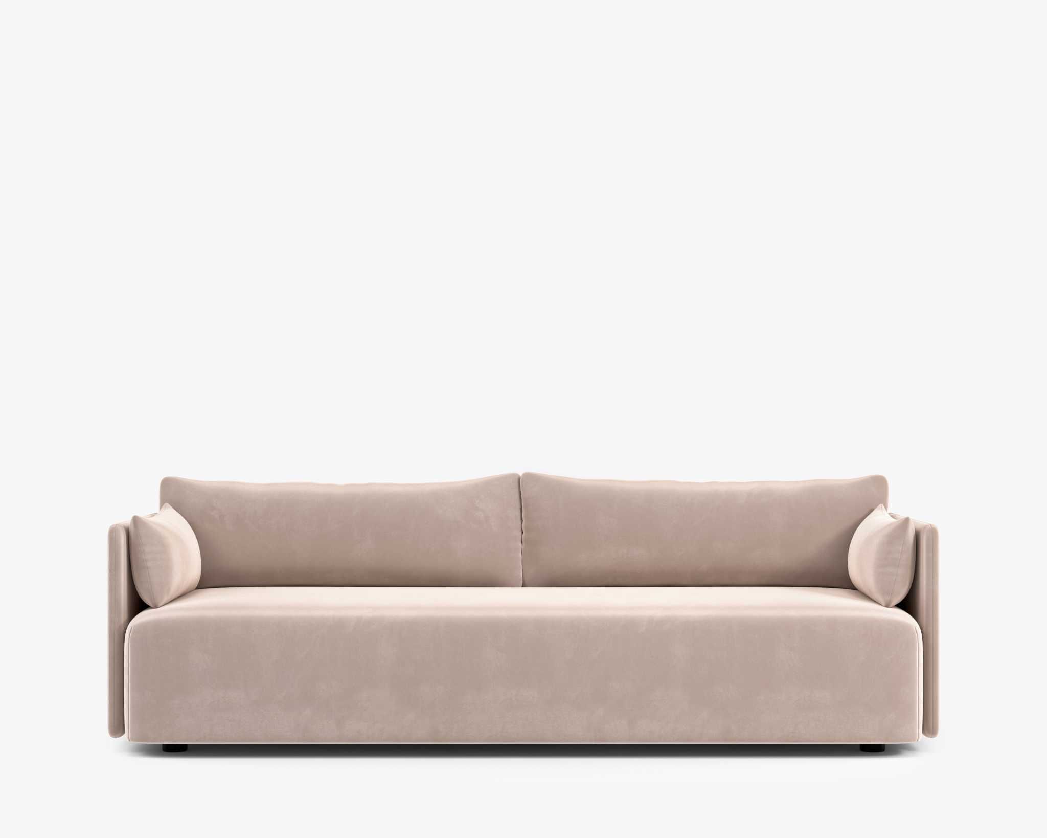 Olsen Sofa – Plush Velvet – Blush | Rove Concepts, Sofa With Regard To Annette Navy Sofas (View 9 of 15)