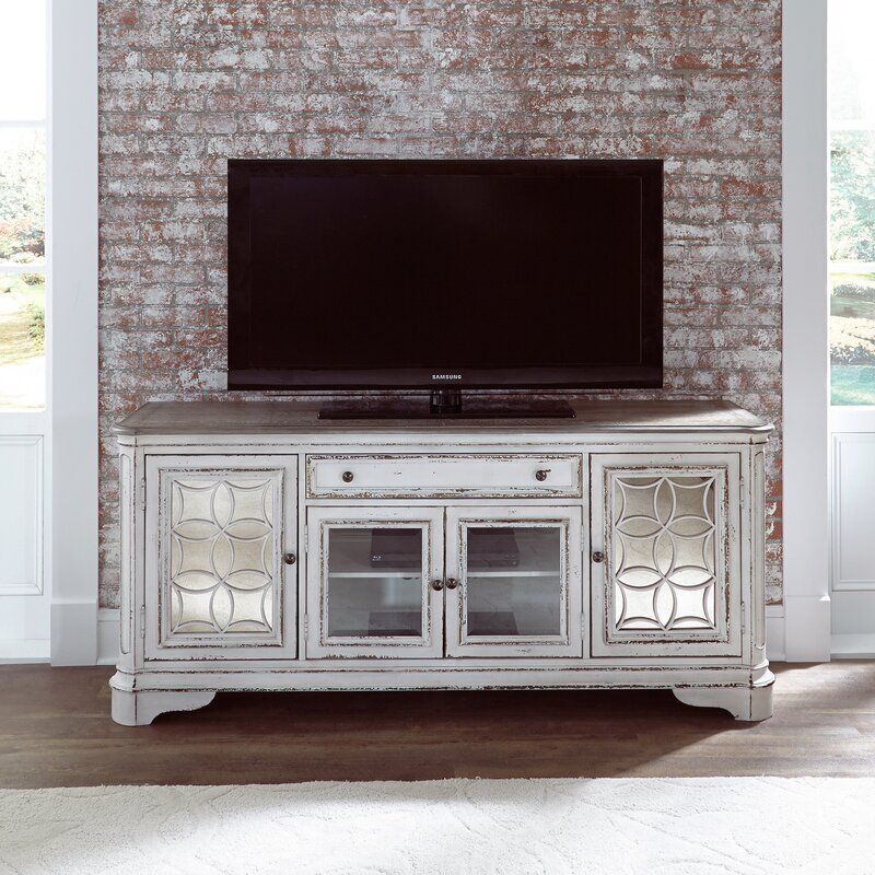 One Allium Way Tavant Tv Stand For Tvs Up To 75" & Reviews Inside Griffing Solid Wood Tv Stands For Tvs Up To 85" (View 5 of 15)