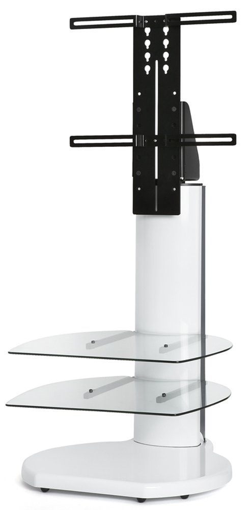Origin Ii S4 White Cantilever Tv Stand In Cantilever Tv Stands (Photo 12 of 15)