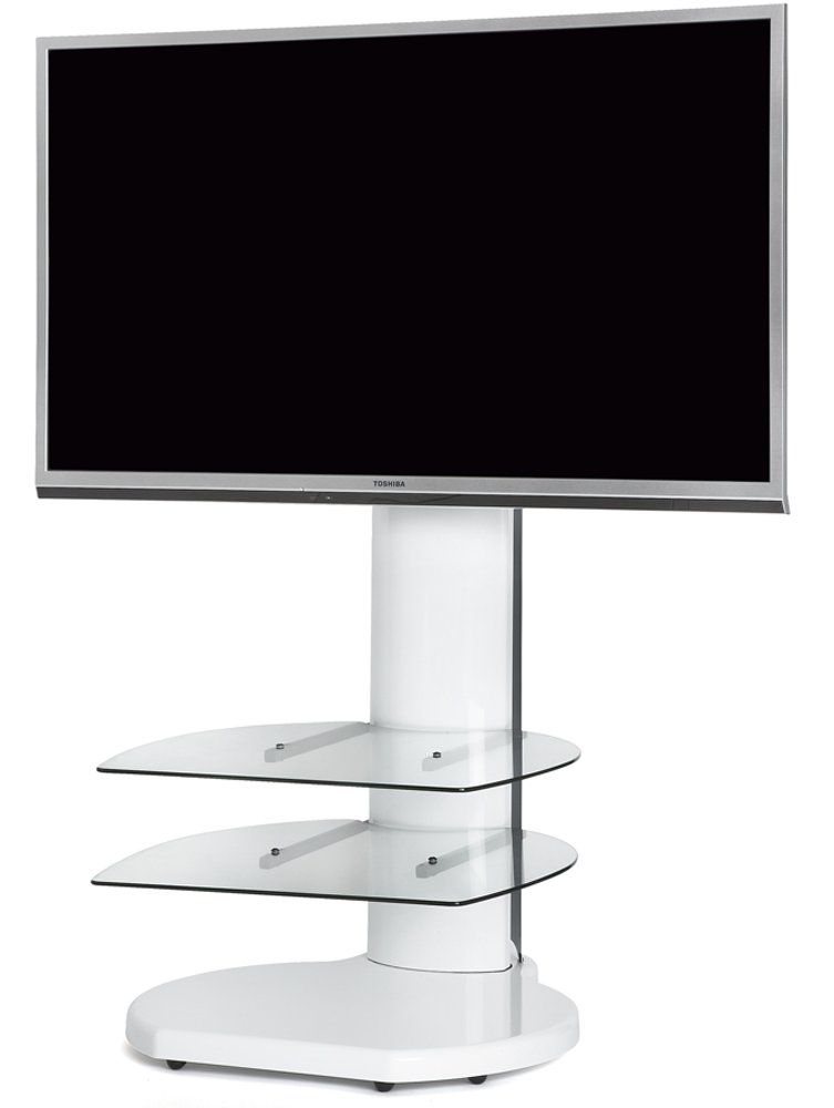 Origin Ii S4 White Cantilever Tv Stand Inside White Tv Stands For Flat Screens (View 12 of 15)