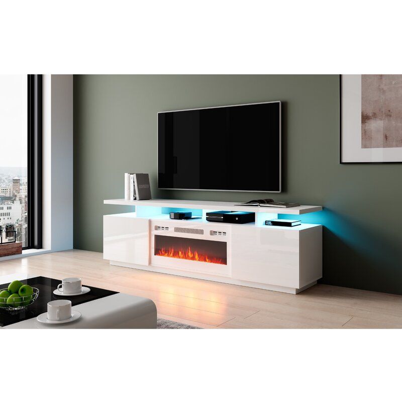 Orren Ellis Eva K Tv Stands Tv Stand For Tvs Up To 78 Regarding Ansel Tv Stands For Tvs Up To 78&quot; (View 15 of 15)