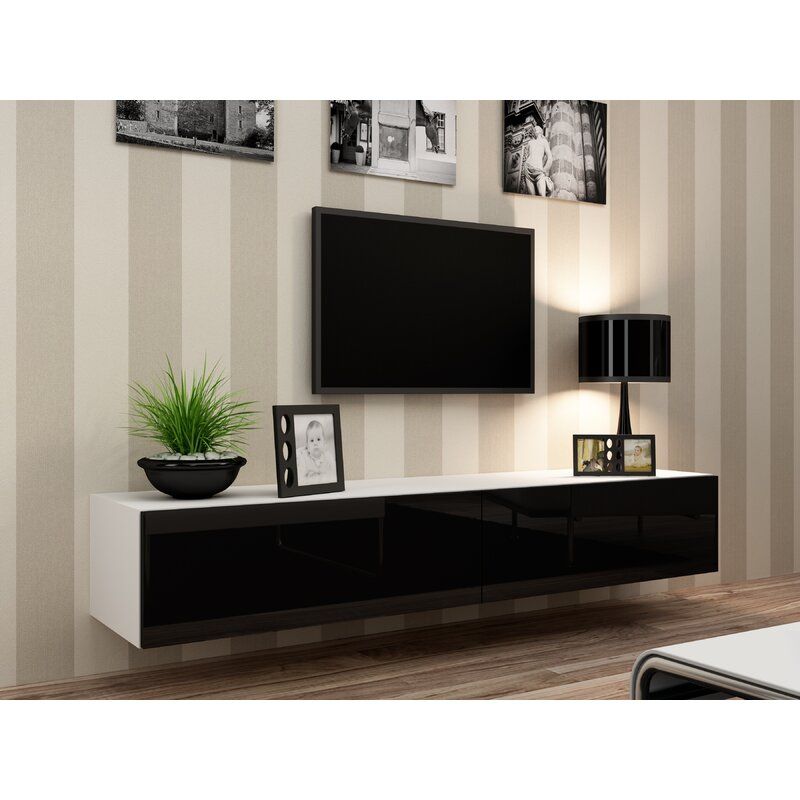 Orren Ellis Lesterny Floating Tv Stand For Tvs Up To 75 With Chrissy Tv Stands For Tvs Up To 75" (Photo 13 of 15)