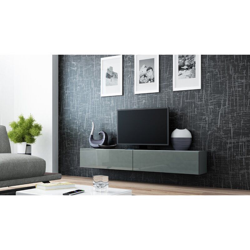 Orren Ellis Lesterny Floating Tv Stand For Tvs Up To 88 Inside Gosnold Tv Stands For Tvs Up To 88" (View 9 of 15)