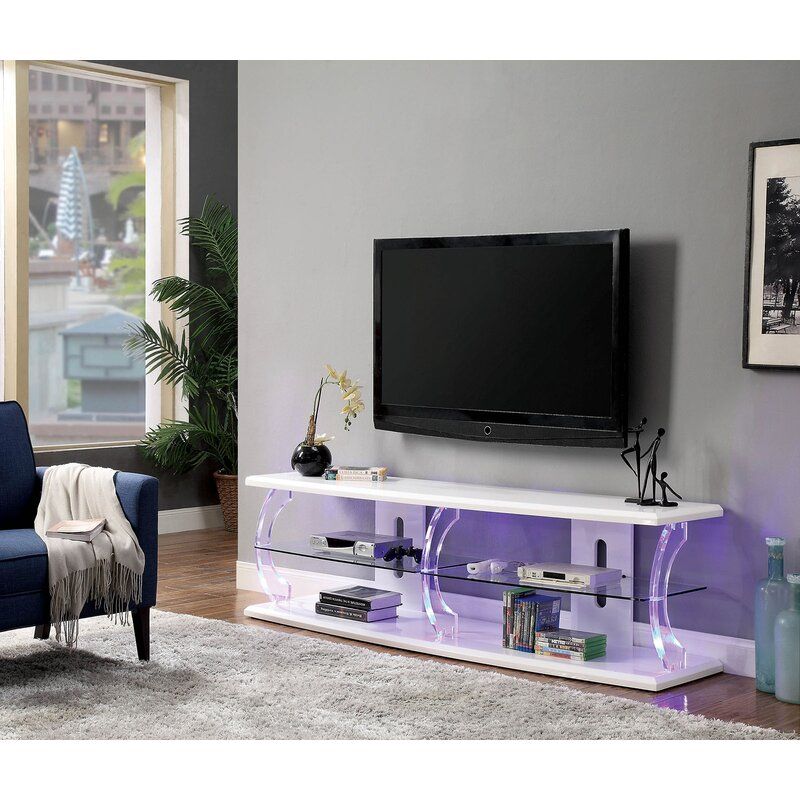 Orren Ellis Mikhail Tv Stand For Tvs Up To 85" | Wayfair Intended For Bustillos Tv Stands For Tvs Up To 85&quot; (View 4 of 15)