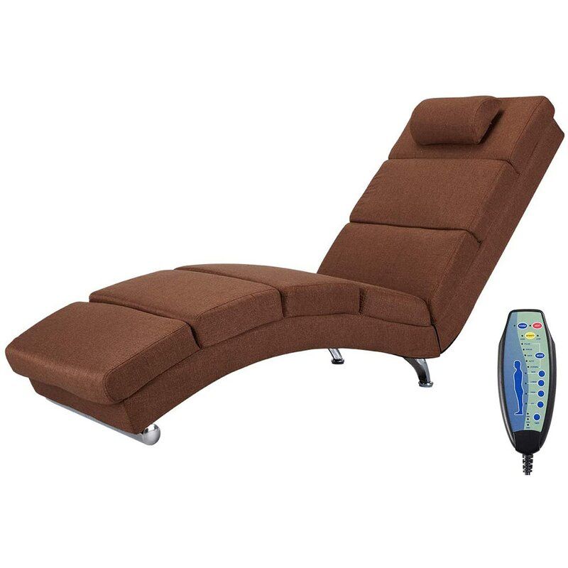Orren Ellis Power Reclining Heated Full Body Massage Chair With Regard To Navigator Manual Reclining Sofas (View 9 of 15)