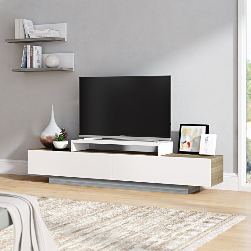 Orren Ellis Pritts Tv Stand For Tvs Up To 78" & Reviews In Grandstaff Tv Stands For Tvs Up To 78&quot; (View 8 of 15)