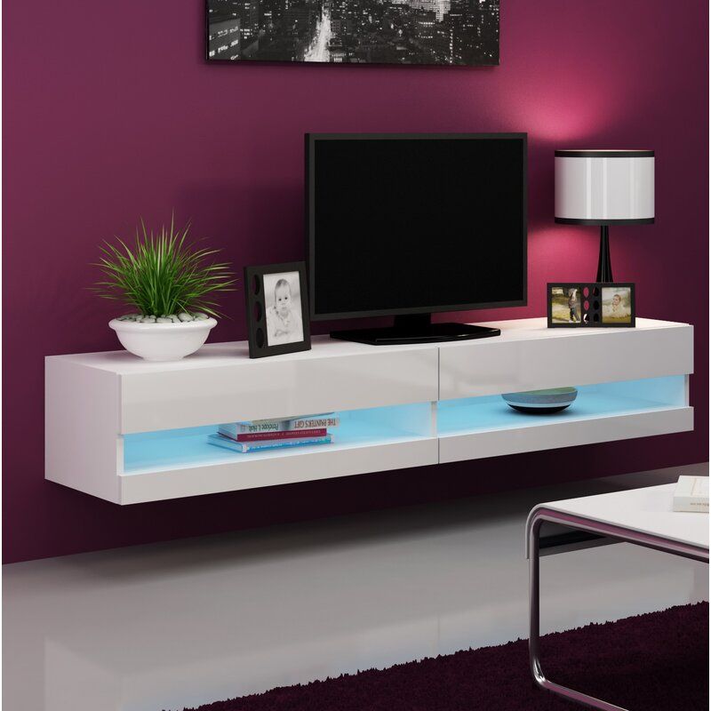 Orren Ellis Ramsdell Floating Tv Stand For Tvs Up To 78 Regarding Grandstaff Tv Stands For Tvs Up To 78&quot; (View 15 of 15)