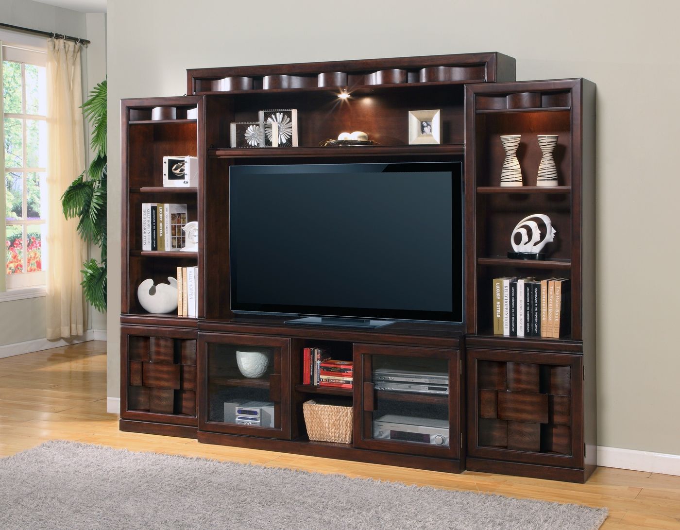 Oslo Contemporary 60" Entertainment Wall Unit With Intended For Modern Tv Entertainment Centers (View 10 of 15)