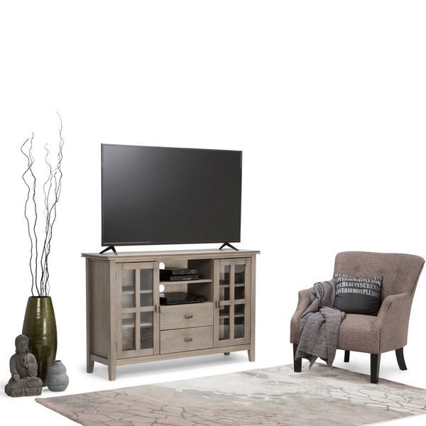 Our Best Living Room Furniture Deals | Living Room Inside Rustic Corner 50&quot; Solid Wood Tv Stands Gray (Photo 12 of 15)