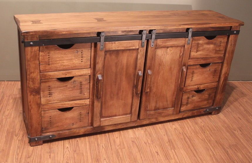 Outstanding Quality Rustic Solid Wood Tv Stand Media Within Oak Tv Cabinets With Doors (View 15 of 15)