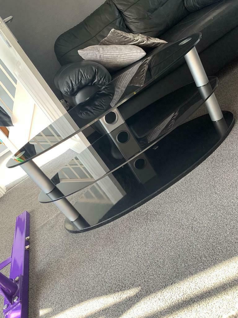 Oval Glass Tv Stand | In Gateshead, Tyne And Wear | Gumtree In Oval Tv Stands (View 15 of 15)