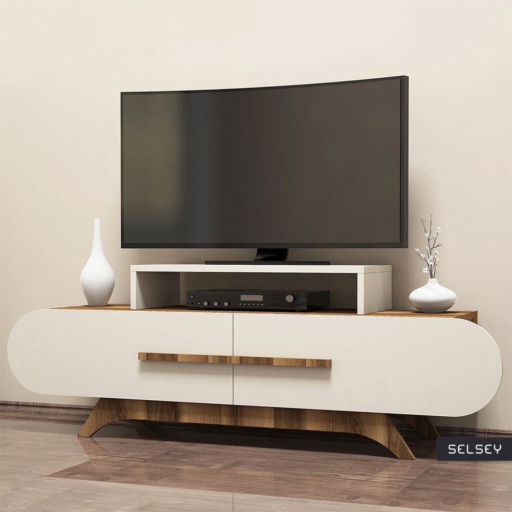 Ovalia Cream Tv Stand 145 Cm – Selsey With Cream Tv Cabinets (Photo 1 of 15)