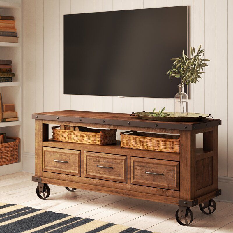 Pablo Solid Wood Tv Stand For Tvs Up To 65 Inches & Reviews In Millen Tv Stands For Tvs Up To 60" (View 12 of 15)