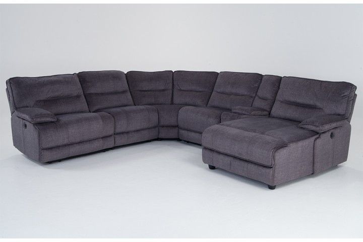 Pacifica 6 Piece Power Reclining Left Arm Facing Sectional With Regard To Pacifica Gray Power Reclining Sofas (View 4 of 15)