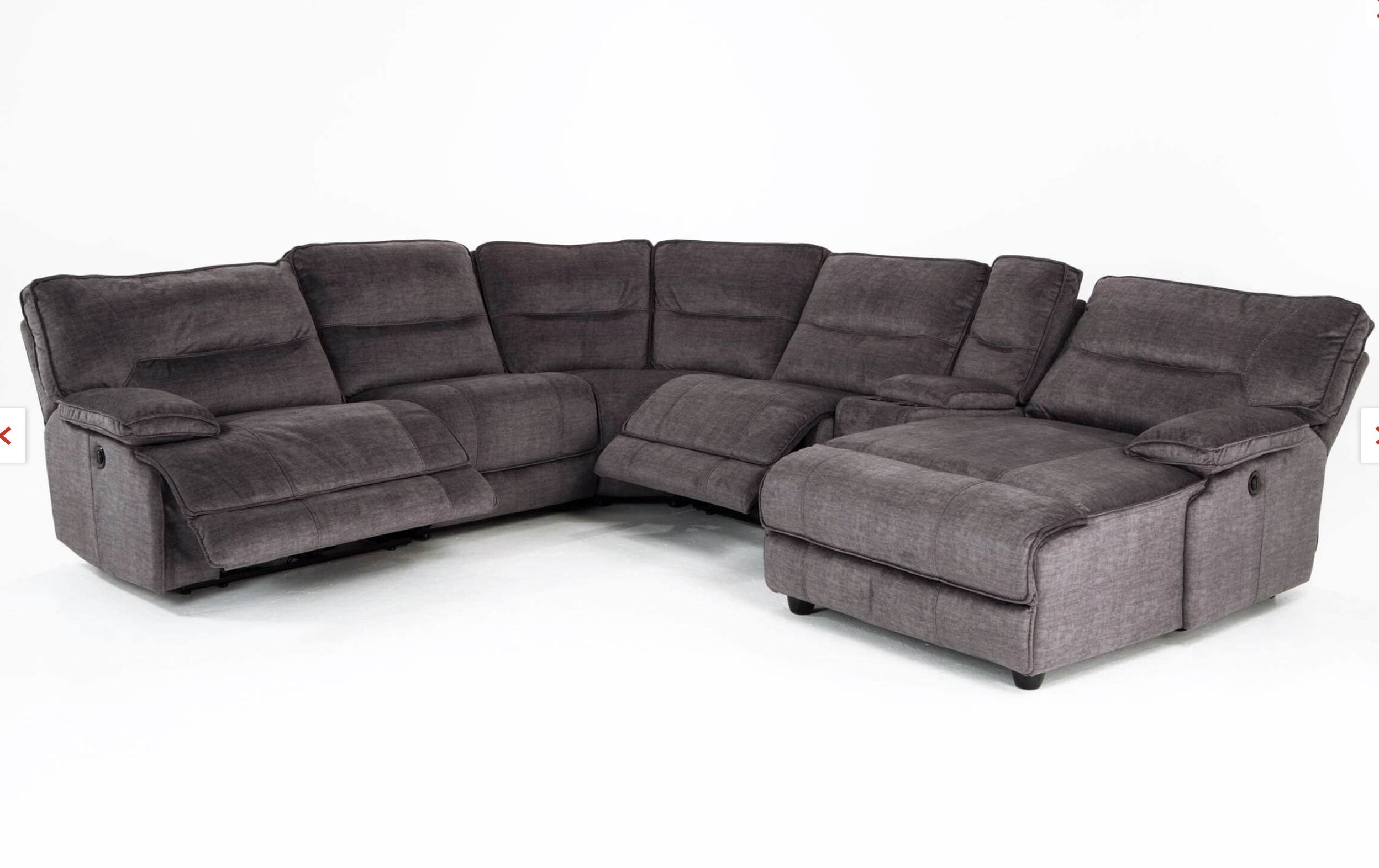 Pacifica Gray 6 Piece Power Reclining Left Arm Facing Intended For Pacifica Gray Power Reclining Sofas (View 5 of 15)