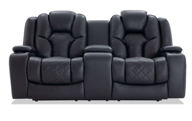 Panther Leather Power Reclining Sofa Console Loveseat Regarding Panther Fire Leather Dual Power Reclining Sofas (View 10 of 15)