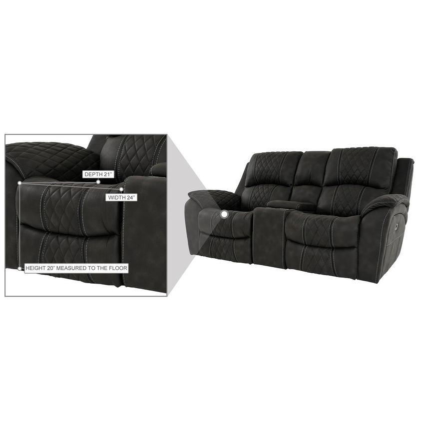 Panther Leather Power Reclining Sofa Console Loveseat With Regard To Panther Fire Leather Dual Power Reclining Sofas (View 12 of 15)