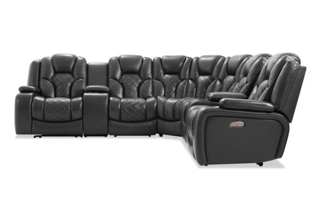 Panther Leather Power Reclining Sofa Console Loveseat Within Panther Fire Leather Dual Power Reclining Sofas (View 8 of 15)