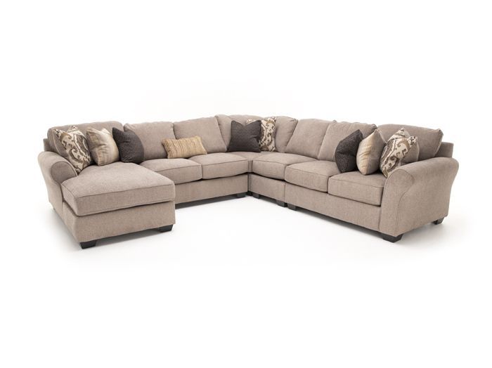 Pantomine 5 Pc. Sectional | Sectional, Rustic Living Room Throughout Harmon Roll Arm Sectional Sofas (Photo 4 of 15)