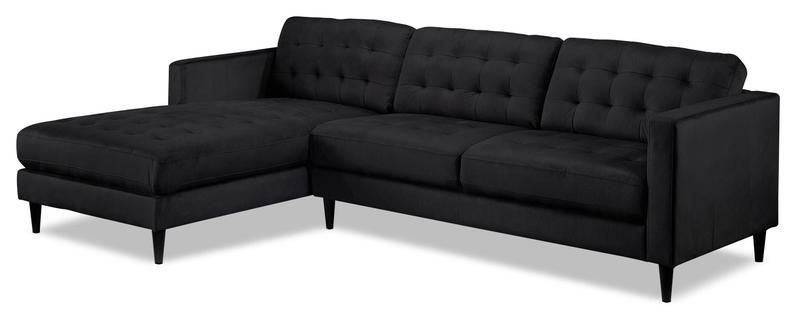 Paragon 2 Piece Sectional With Left Facing Chaise Inside 2pc Burland Contemporary Sectional Sofas Charcoal (View 15 of 15)