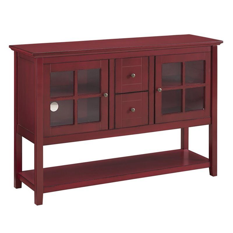 Pemberly Row 52" Modern Highboy Style Tall Tv Stand Intended For Antique Style Tv Stands (View 5 of 15)