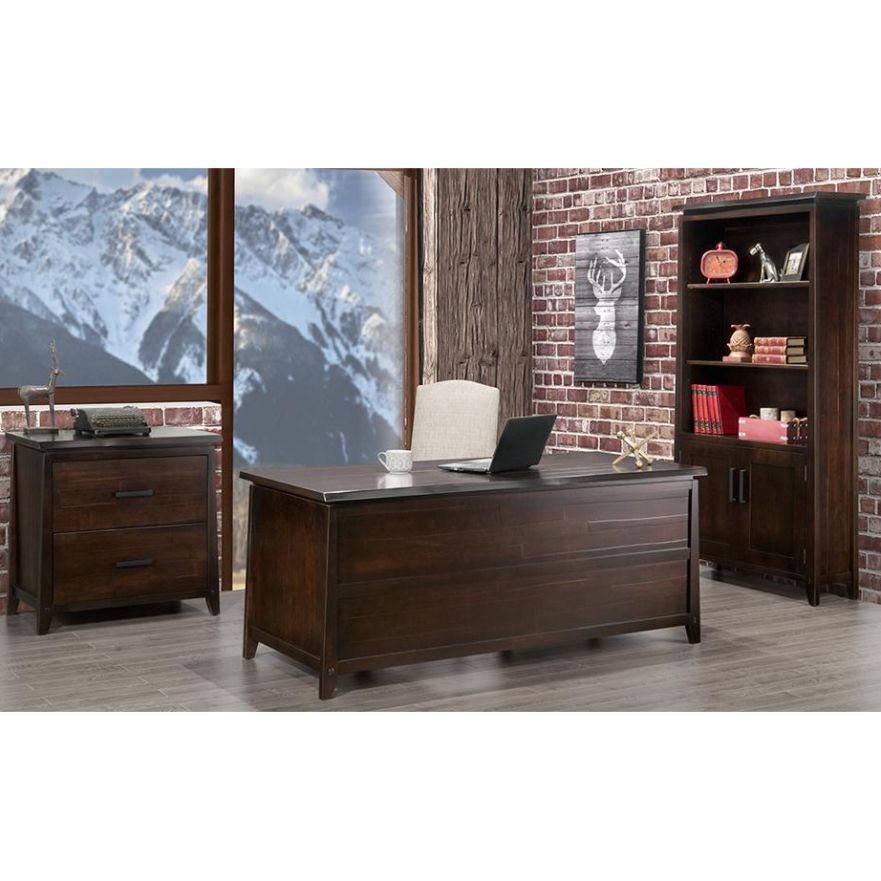 Pemberton Live Edge Desk – Rustic Wood Office Furniture I Regarding Hanna Oyster Wide Tv Stands (View 2 of 15)
