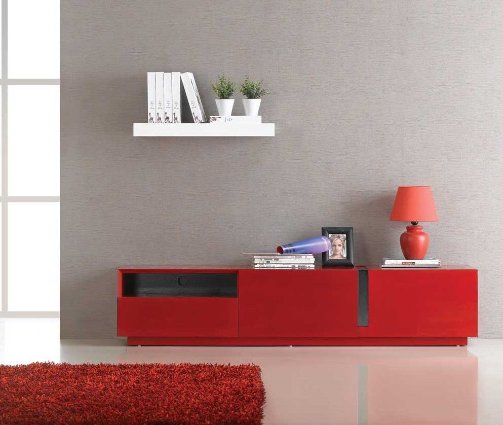 Pin On Entertainment Centers With Regard To Red Gloss Tv Stands (View 5 of 15)
